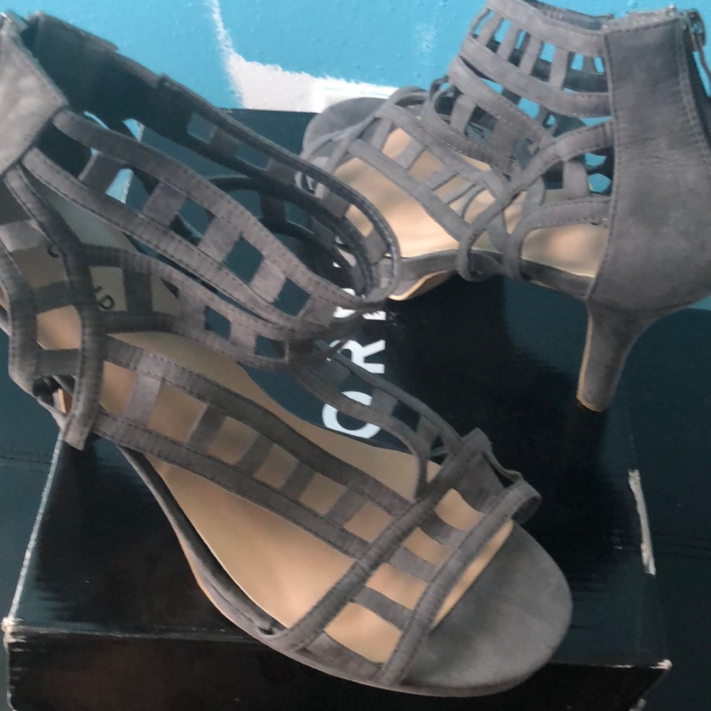 Grey Tstrap Cut Out from Torrid